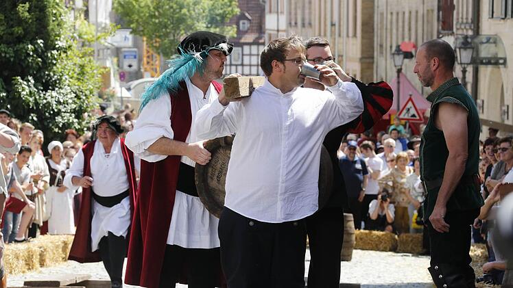 Kronach feierte sich und seine Geschichte beim Historischen Stadtspektakel. Foto: Matthias Hoch