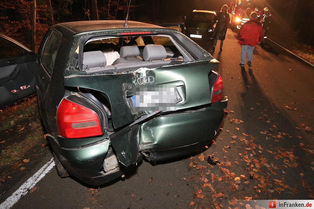 Schwerer Unfall wegen Wildwechsel bei Oberhaid