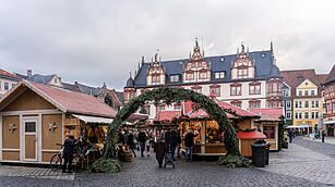 Zauberhafte Atmosphäre auf dem Marktplatz.
