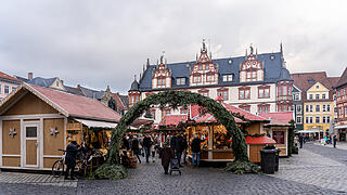 Zauberhafte Atmosphäre auf dem Marktplatz.