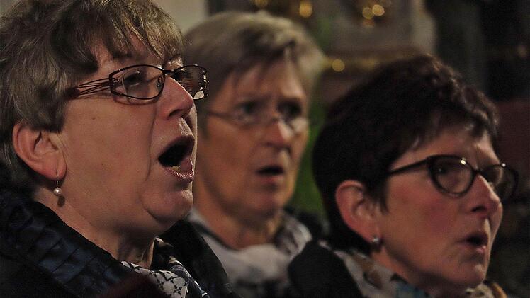 Beim Weihnachtsausklang in Sulzthal. Foto: Gerd Schaar