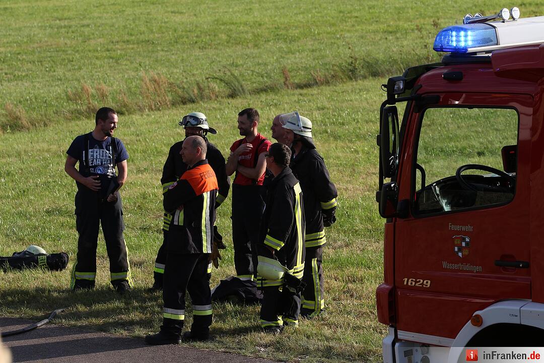Unfall bei Wassertrüdingen im Landkreis Ansbach