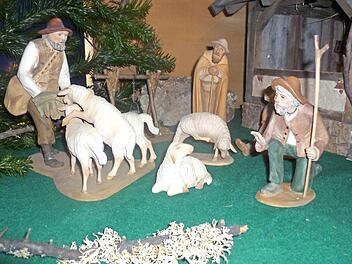 Die Weihnachtskrippe in der Streitberger Dreieinigkeitskirche Foto: hl