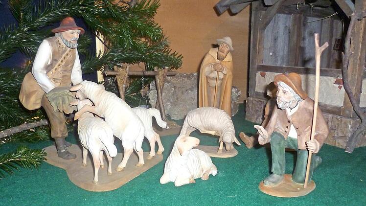 Die Weihnachtskrippe in der Streitberger Dreieinigkeitskirche Foto: hl