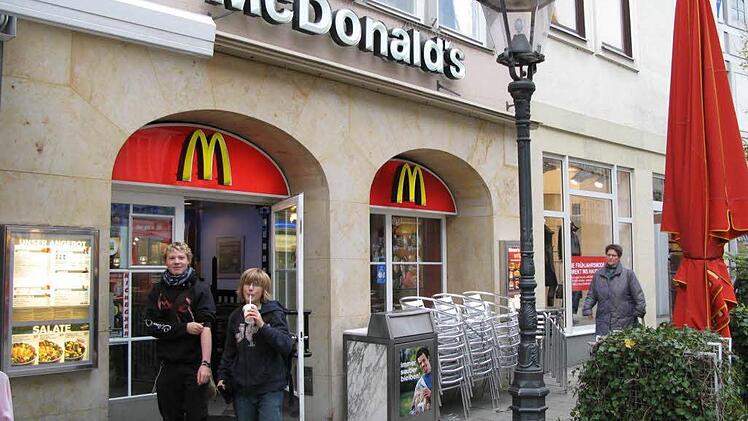 Bis Februar 2008 gab es in der Coburger Spitalgasse einen McDonald's.