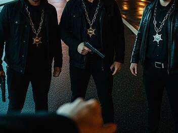 A3 bei Berg: Raub&uuml;berfall mit Sheriff-Stern