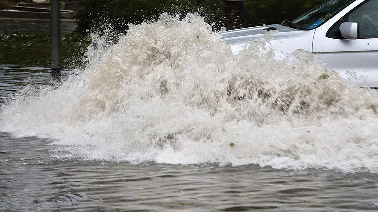 Unwetter in Schwaben