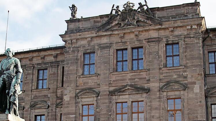 Das Schloss in Erlangen.