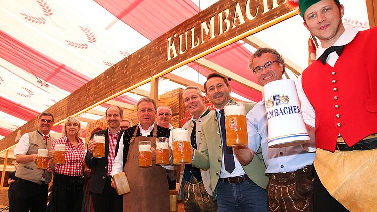 Probeanstich zur Kulmbacher Bierwoche 2018.  Foto: Jürgen Gärtner