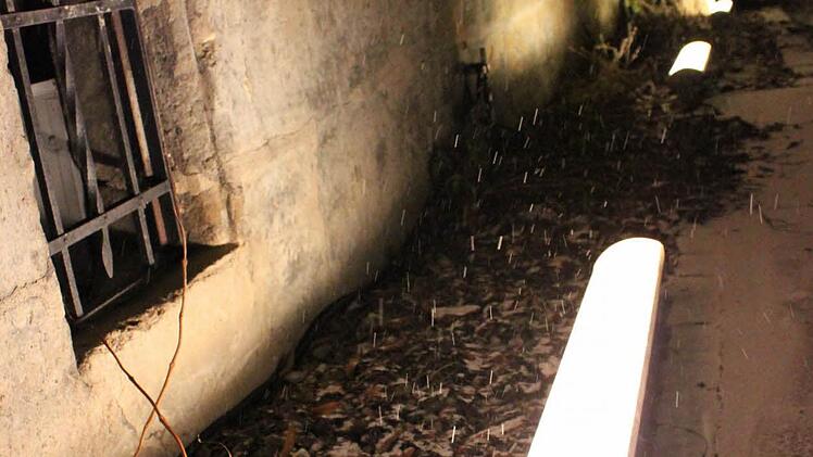 Lichtleisten vor dem Kastenhof