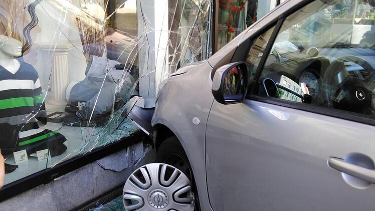 Unfall in der Fußgängerzone von Bad Brückenau am 2. September 2019 Foto: Helene Klubertanz