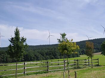 Der Windpark Hain-Ost bleibt auch im neuen Jahr Gesprächsthema.  Foto: Marco Meißner/Archiv