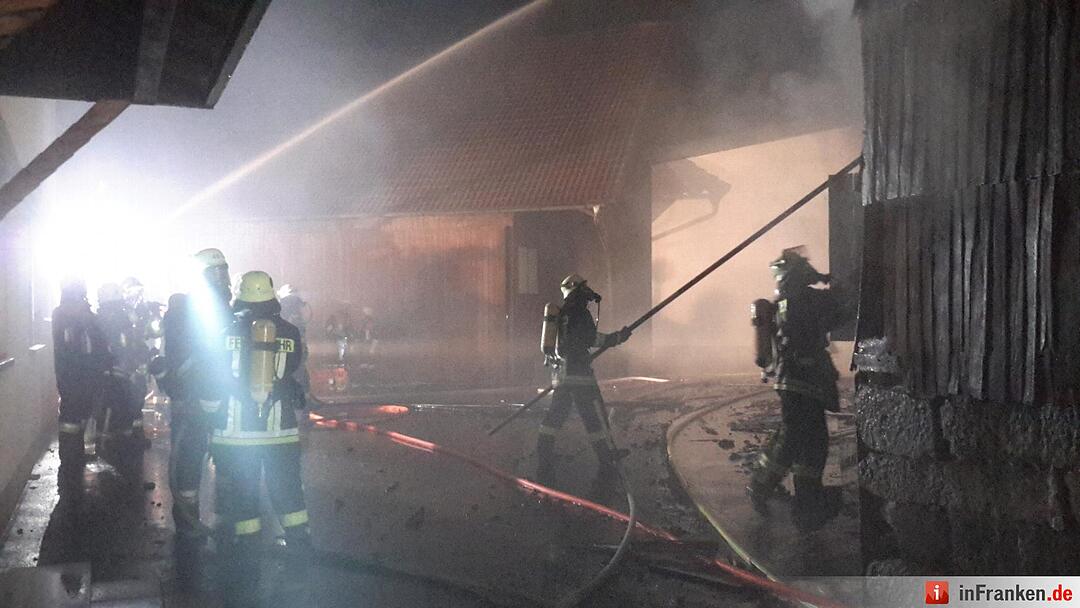 Scheunenbrand in Oberleichtersbach