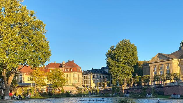 Die Musik-Wasserspiele des Multimedia-Brunnens im Rosengarten entfallen morgens um 9Uhr, um Energie zu sparen.  Foto: Angelika Despang