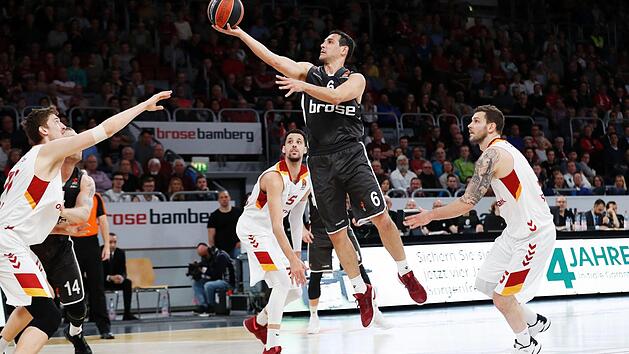 Zum letzten Euroleague-Spiel erwartete Brose Bamberg am Donnerstagabend den amtierenden Eurocup-Champion Galatasaray Istanbul. Foto: Daniel L&ouml;b