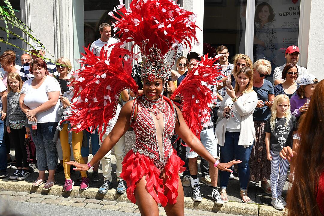 Umzug beim Samba-Festival in Coburg