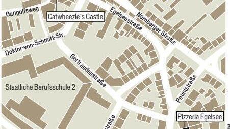 Die beiden Brandorte im Gangolfsweg und in der Egelseestraße. Grafik: Klaus Heim