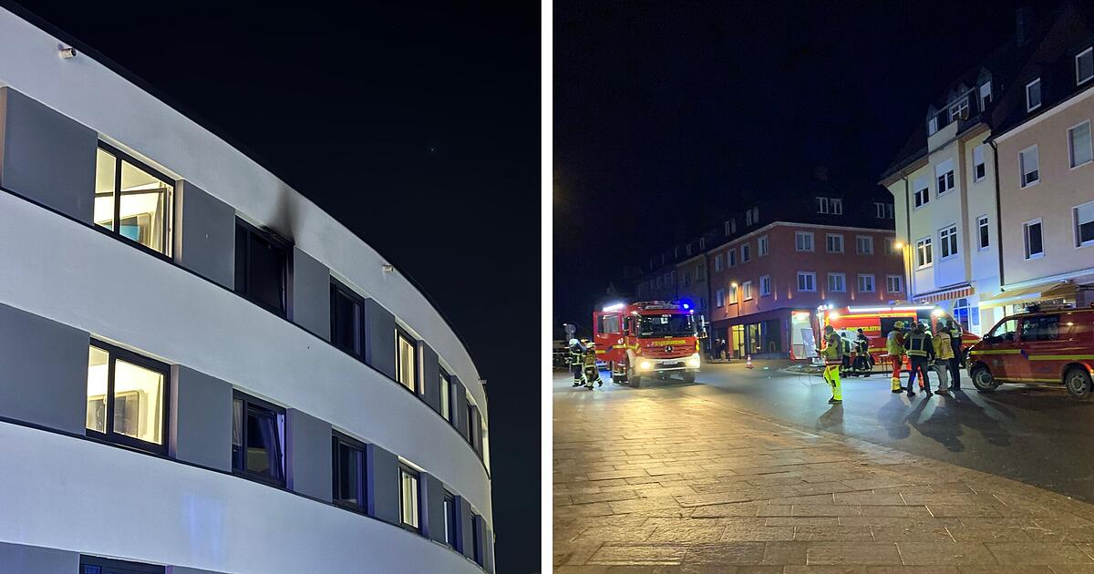 Fire in Schweinfurt hotel - | 100 guests evacuated from rooms