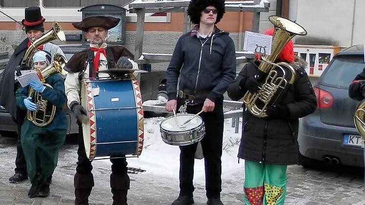 Standkonzert nach dem Umzug am Marktplatz.