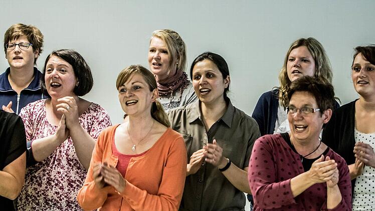 Proben-Impressionen mit dem Vocalensemble CoburgFoto: Jochen Berger