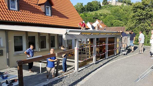 Mit rund 4.200 freiwilligen Helferstunden wurden von 2011 - 2017 das Geb&auml;ude und der Biergarten komplett saniert  Foto: Gerold Snater
