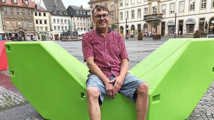 Das friedliche Foto täuscht. Klaus Rakette fürchtet die schleichende "Legoisierung" Bambergs.  Foto: M. Wehner
