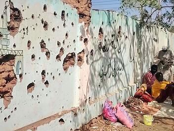 Vertriebene Sudanesen