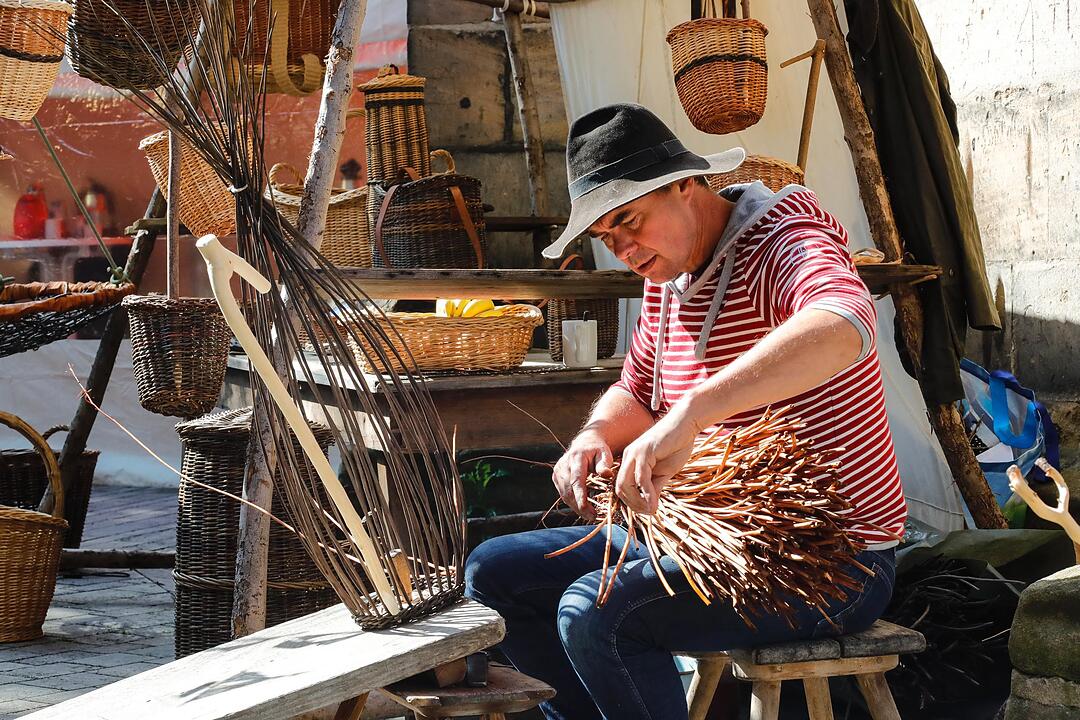 Korbmarkt in Lichtenfels am Samstag