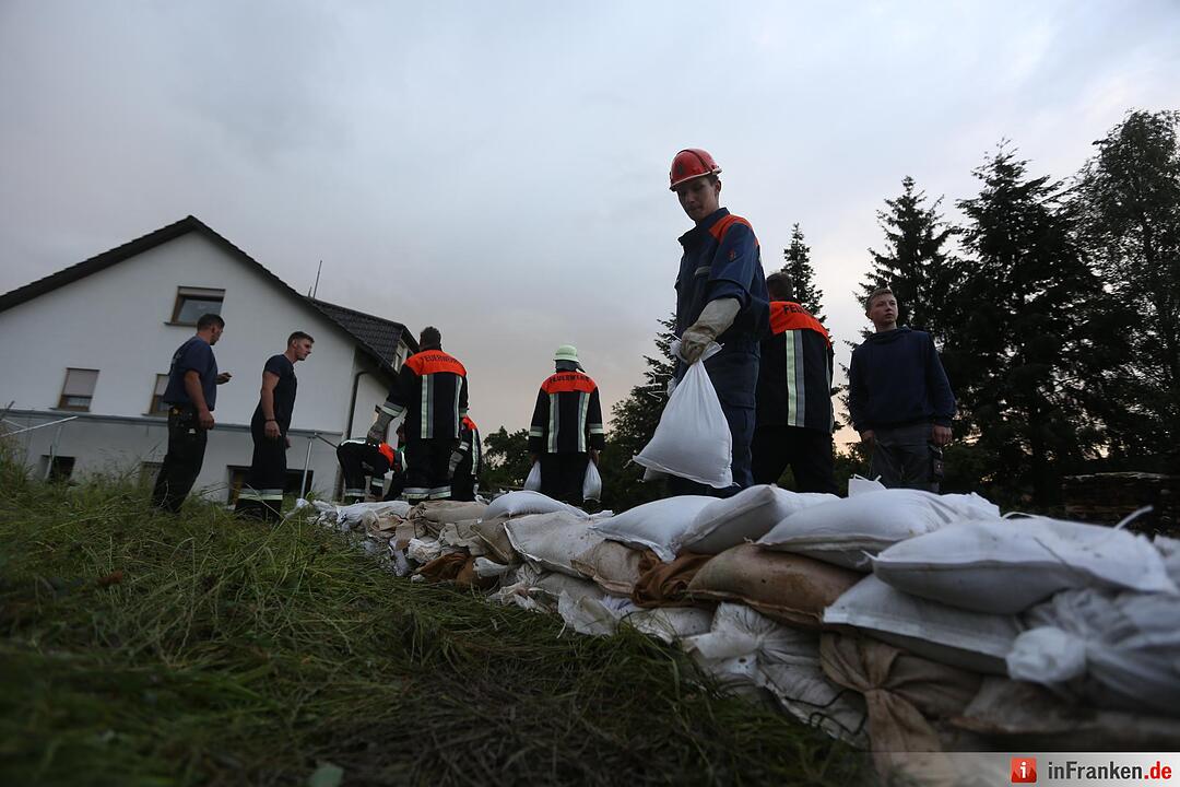Schweres Hochwasser in Teilen Unterfrankens