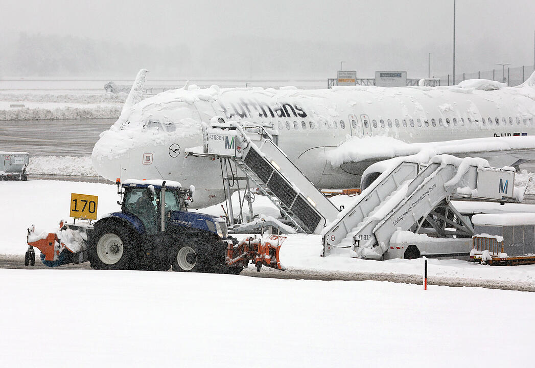 Wintereinbruch in Süddeutschland - München