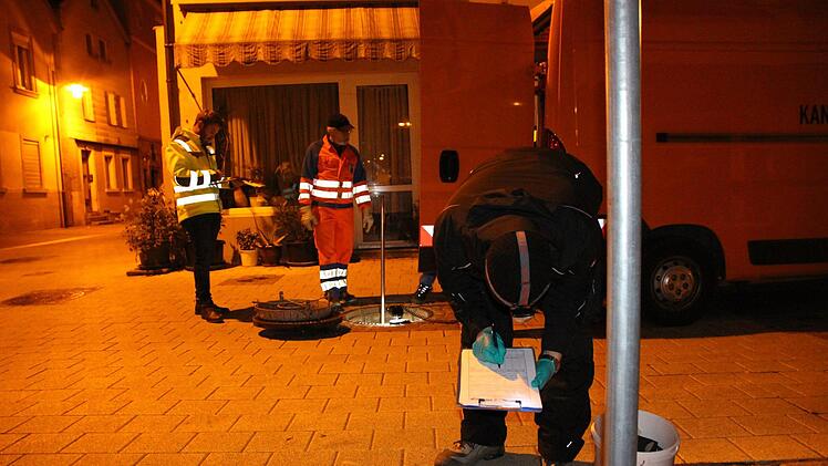 Grundwassermessung unter dem Kliegl-Platz von Bad Kissingen. Benedikt Borst
