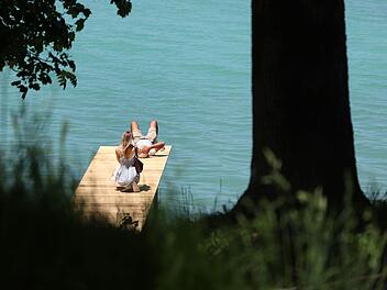 Badesteg in Bayern