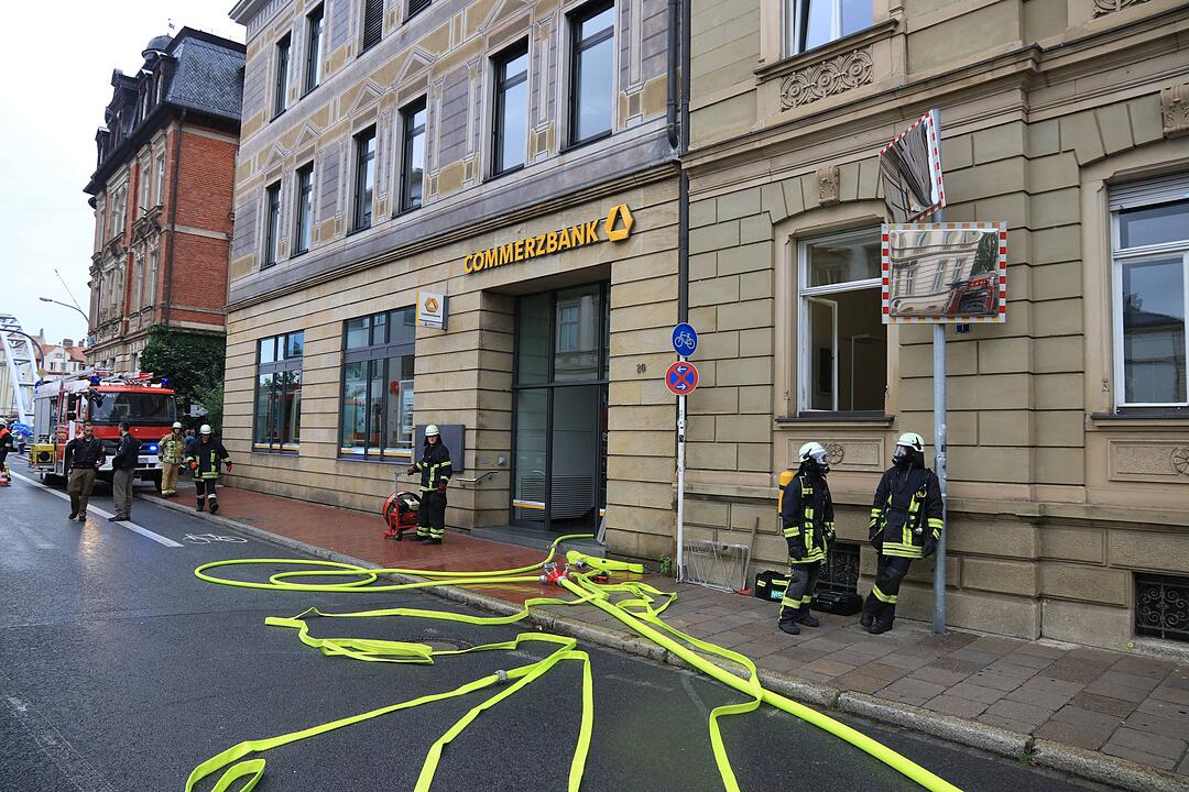 Bamberg: Feuer in der Innenstadt - Brand in Bankfiliale