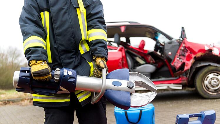 Hydraulikschere der Feuerwehr