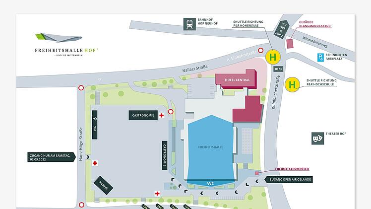 Hof: Open-Air-Wochenende - Stadt gibt Hinweise zu Zugang, Sicherheit und Sperrung