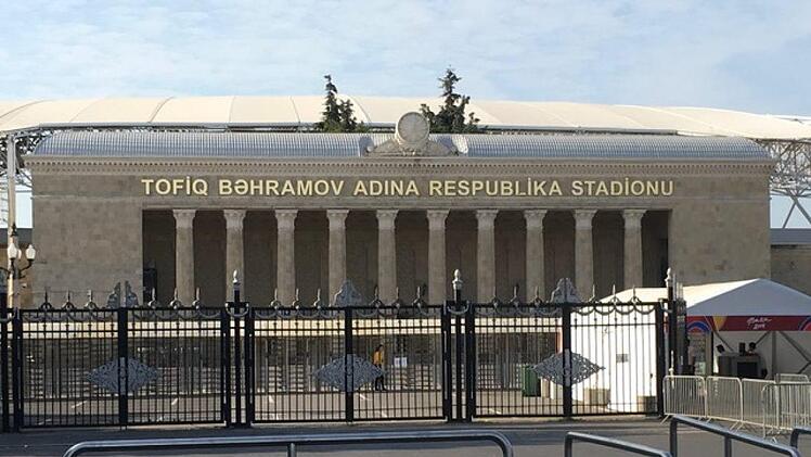 Das nach dem Schiedsricher Tofiq Bahramov benannte Nationalstadion von Baku in Aserbaidschan. Foto: Martin Ständner