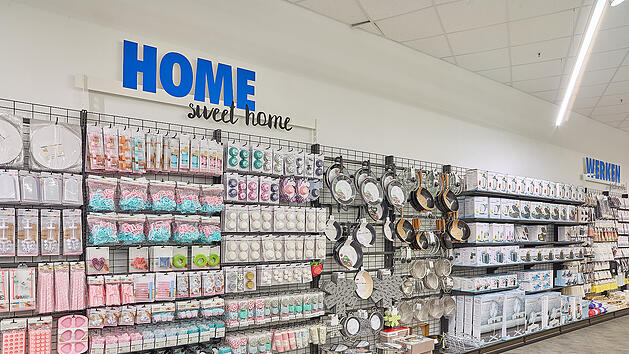 Innenansicht einer Tedi-Filiale