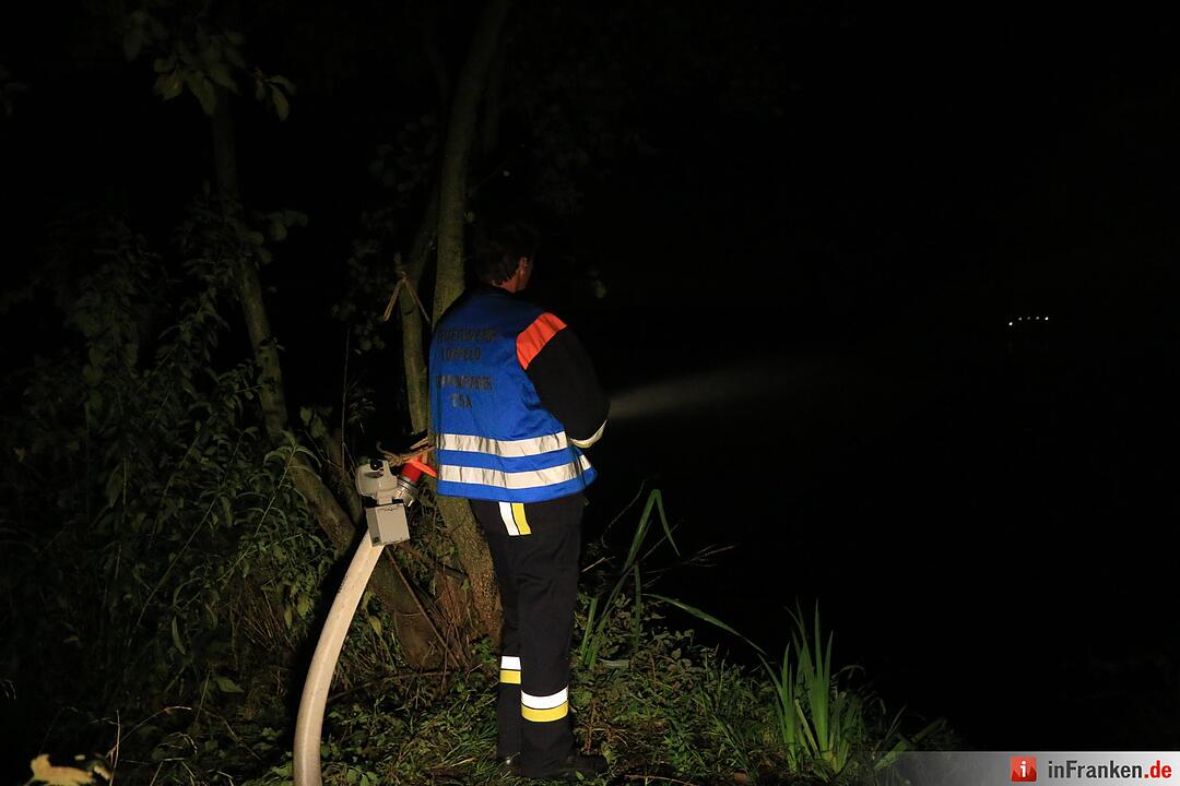 Westsee in Bad Staffelstein umgekippt