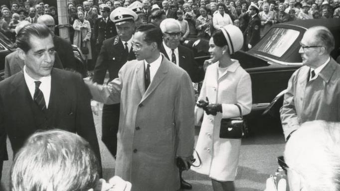 Während des Aufenthalts 1966 empfing er hier das thailändische Königspaar Bhumibol Adulyadej und Sirikit. Foto: Privat