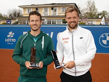 Kevin Krawietz und Wesley Koolhof (links) gewannen gemeinsam in München. In Madrid könnten sie im Halbfinale gegeneinander antreten.