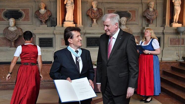 Horst Seehofer (rechts) mit Friedrich Herdan