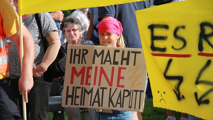 Plakativer Protest.