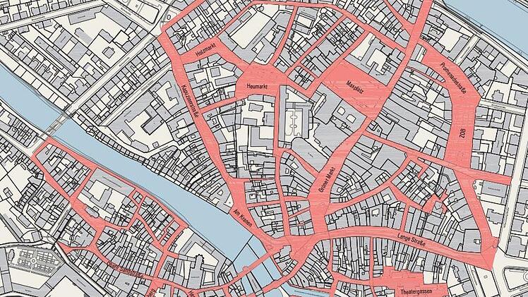 Auf diese stark frequentierten Plätze und Straßen bezieht sich die Maskenpflicht.