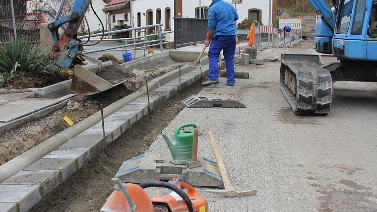 Blick auf die Baustelle in Hummendorf Foto: Friedwald Schedel