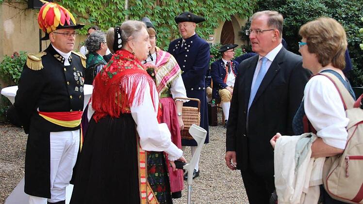Kulturempfang des Bezirks Unterfranken auf Schloss Aschach. Foto: Dieter Britz