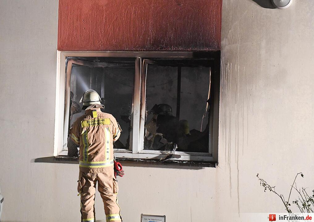 Brand in Gewerbegebiet in Bamberg