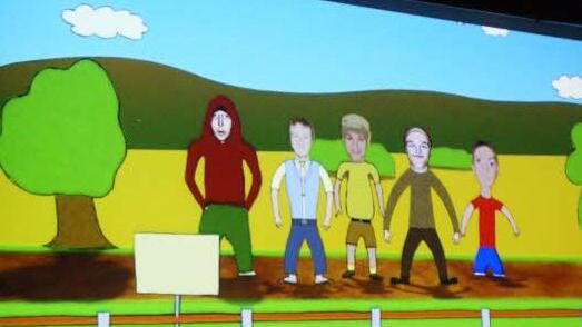 "Hülle" hat für seinen Animationsfilm hunderte Zeichnungen angefertigt. Daraus entstanden Szenen. Und dann der Film