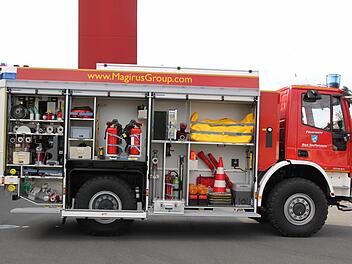 Auf dem neuesten Stand der Technik ist das Tanklöschfahrzeug TLF 4000, das die Staffelsteiner Wehr vor kurzem in Dienst stellte. Foto: Matthias Einwag