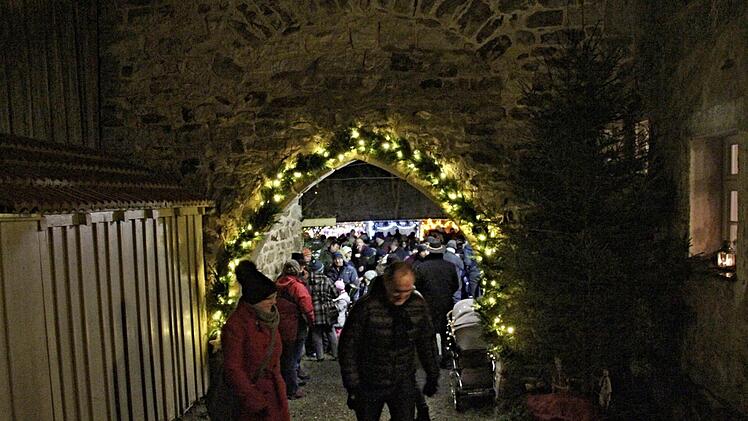 Der runde Torbogen der Ruine Dippach bot ein einladendes Bild.Helmut Will