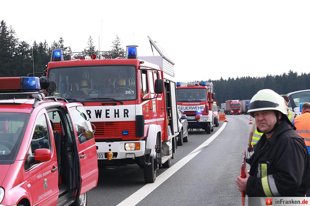 Überholmanöver endet in Verkehrsunfall auf der A9